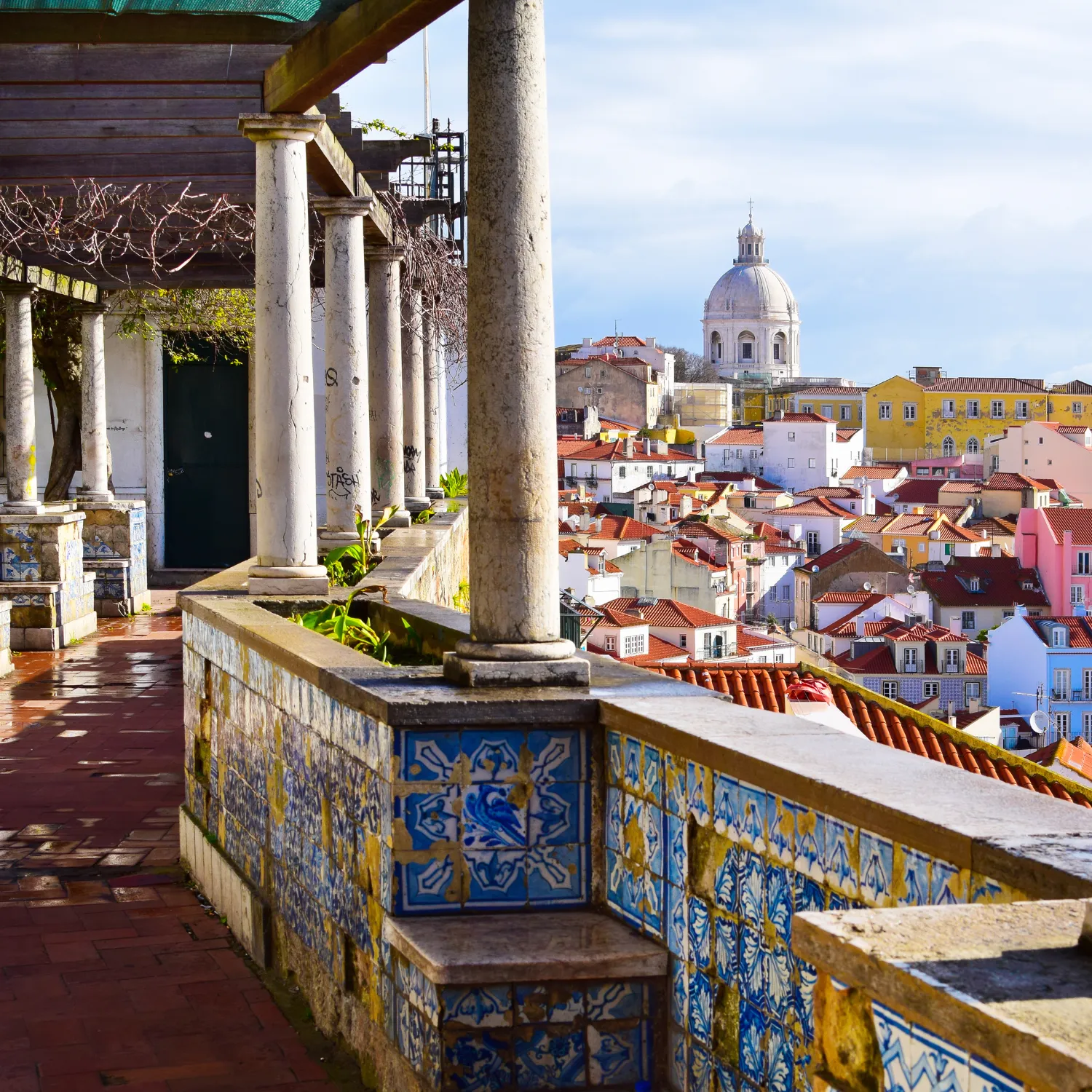 city tour em lisboa com vista para Arquitetura no bairro de Alfama, em Lisboa, Portugal