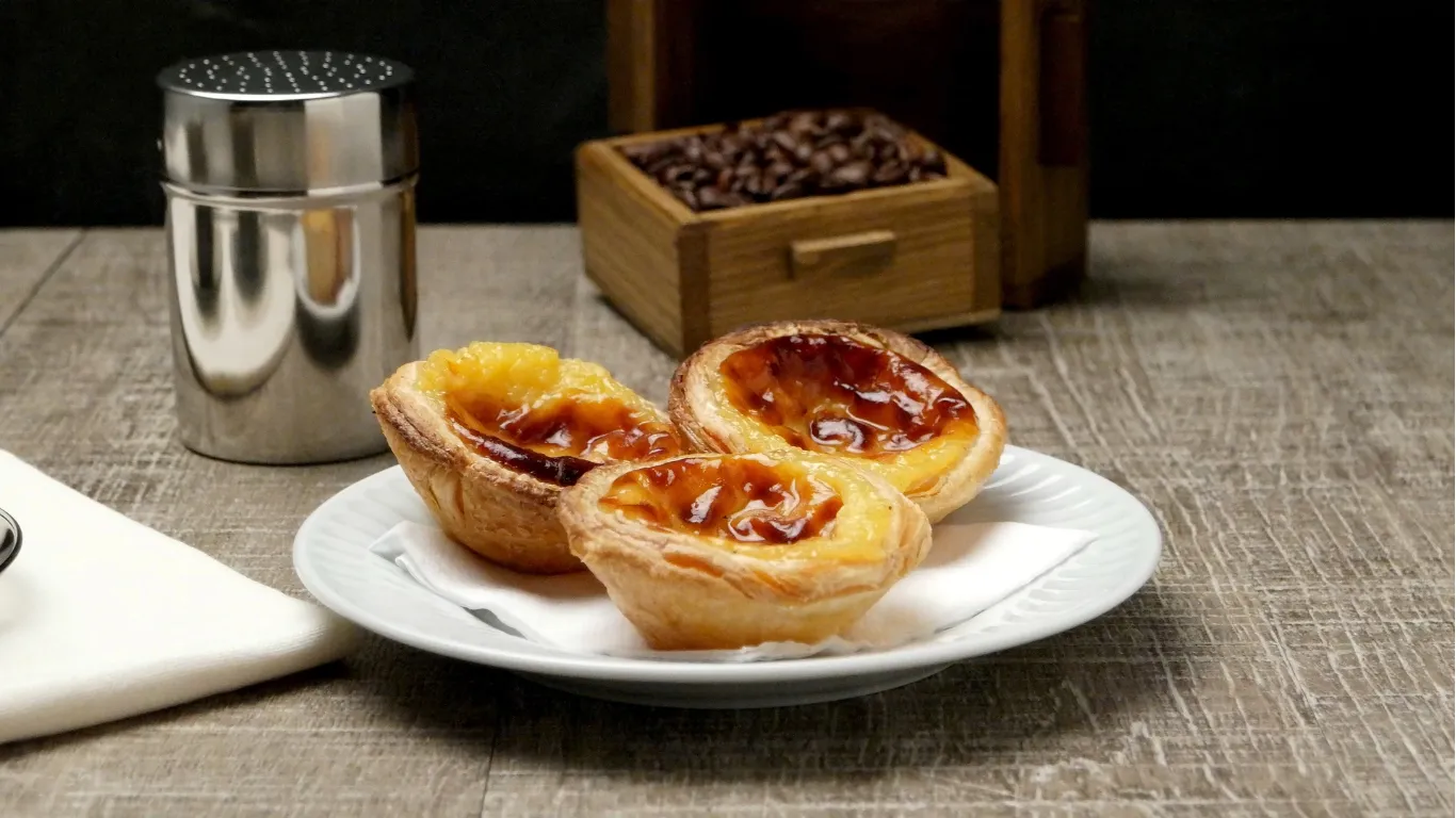 pastel de nata tradicional sobremesa típica portuguesa em experiência gastronômica em lisboa