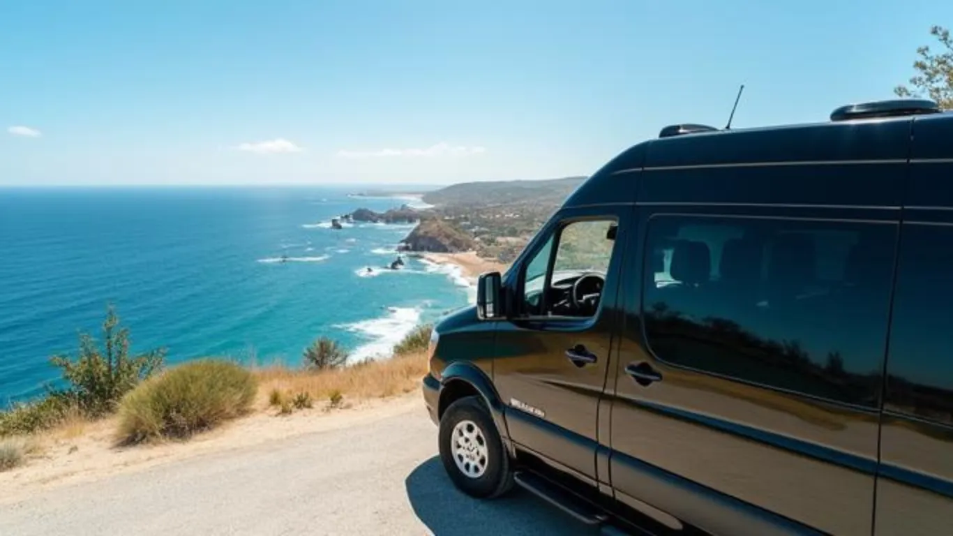 um dos carros que é usado para conduzir os passageiros em um tour de 5 dias em Lisboa