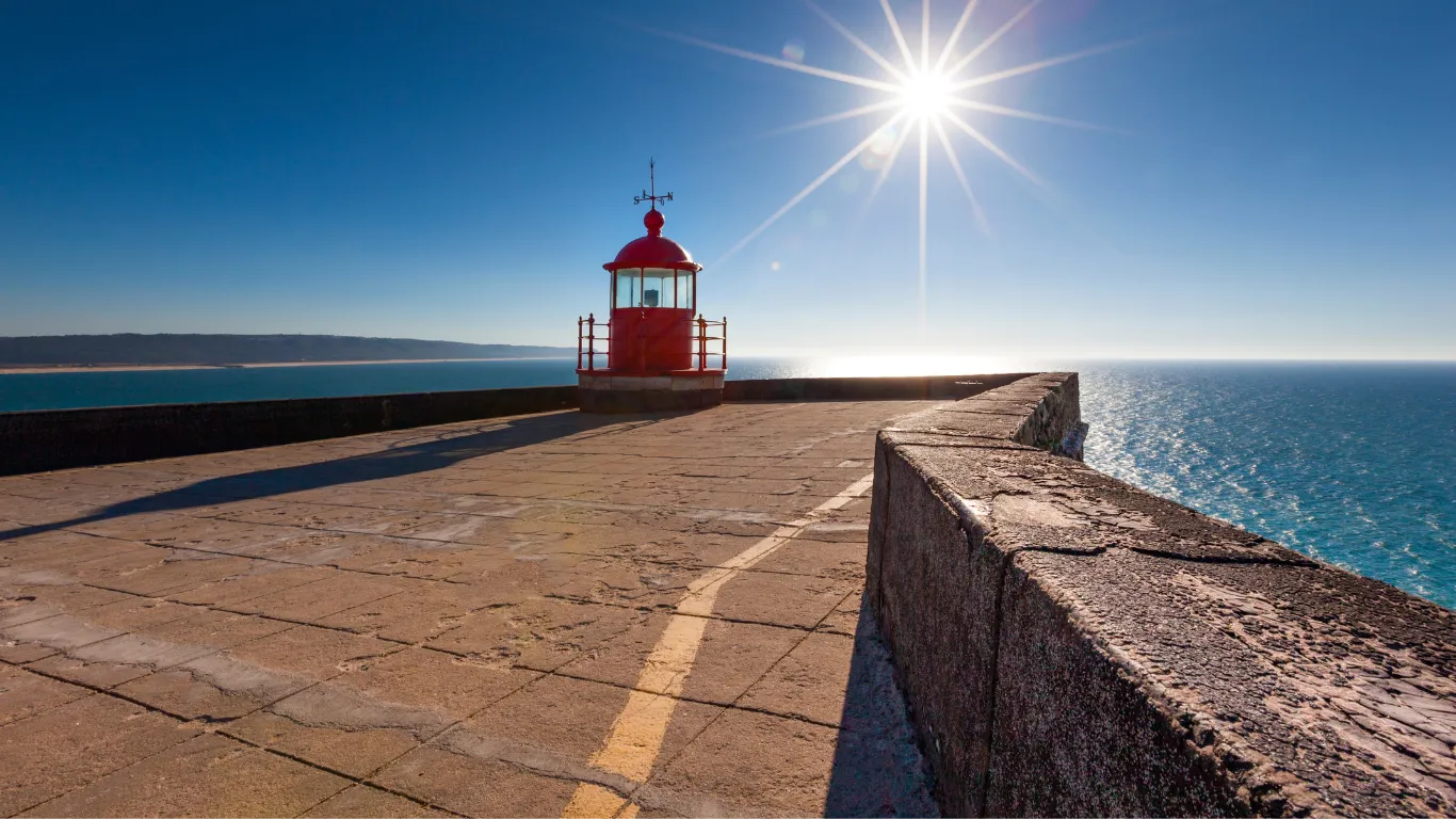 farol forte de são miguel, Nazaré, Portugal