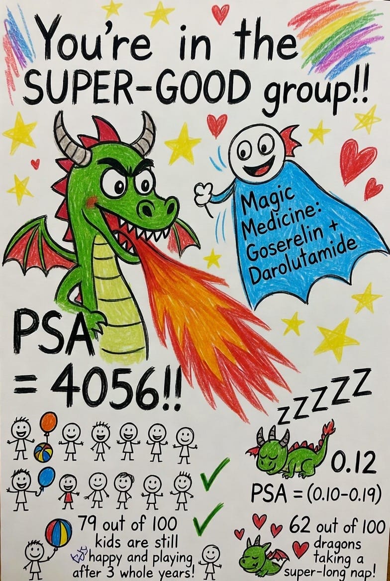 The Sleeping Dragon — a blue superhero watching over a sleeping dragon