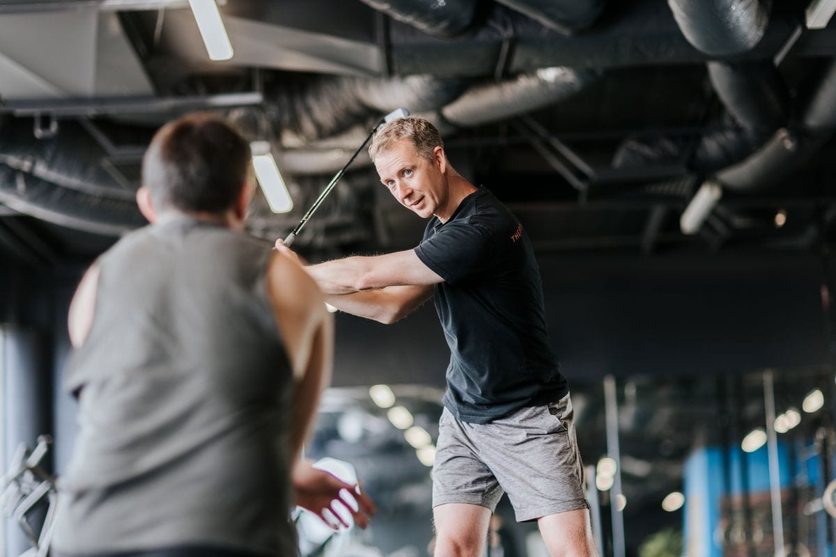 Andrew coaching golf fitness