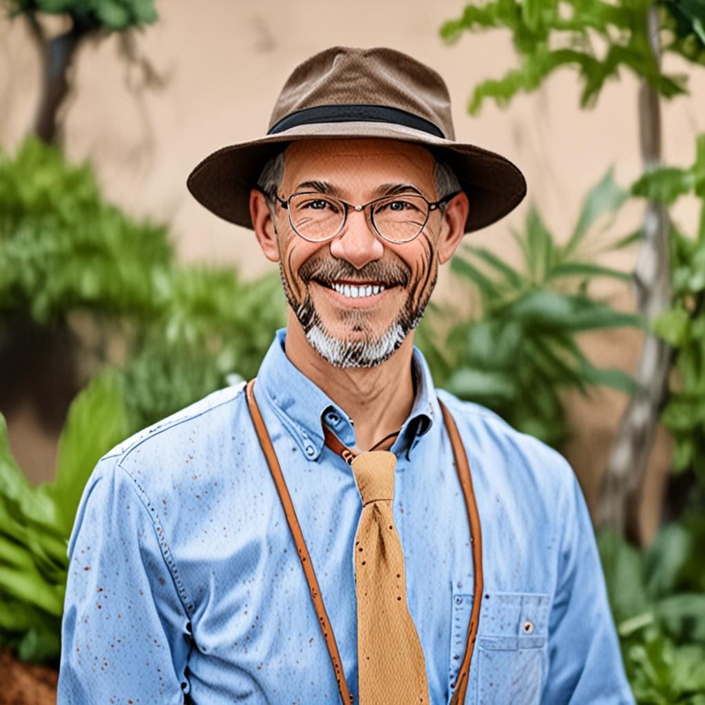 permaculture teacher portrait