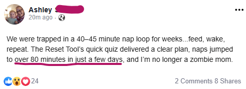 Facebook review post