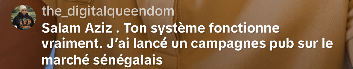 Première campagne lancée sur le marché sénégalais