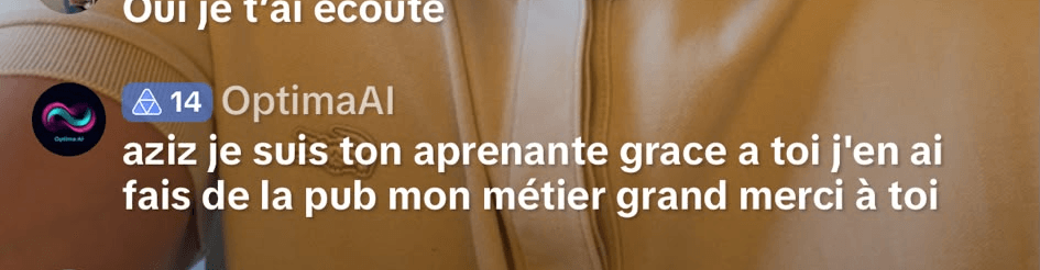Témoignage Optima AI : reconversion professionnelle