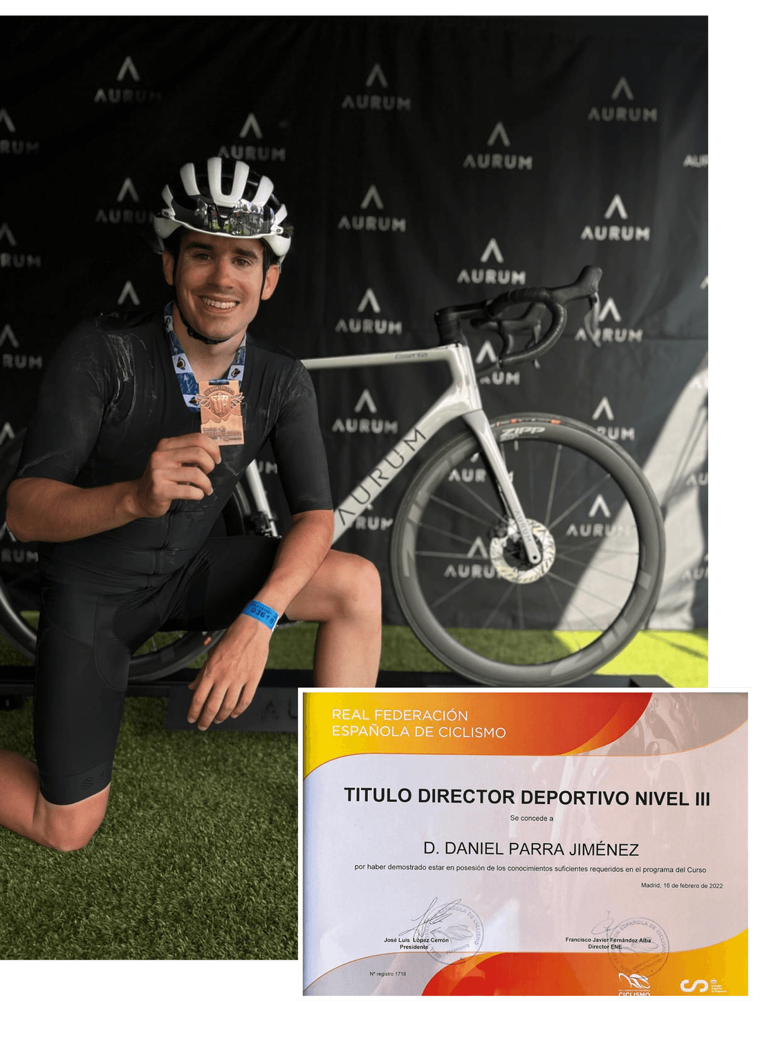 male cycling coach portrait outdoors