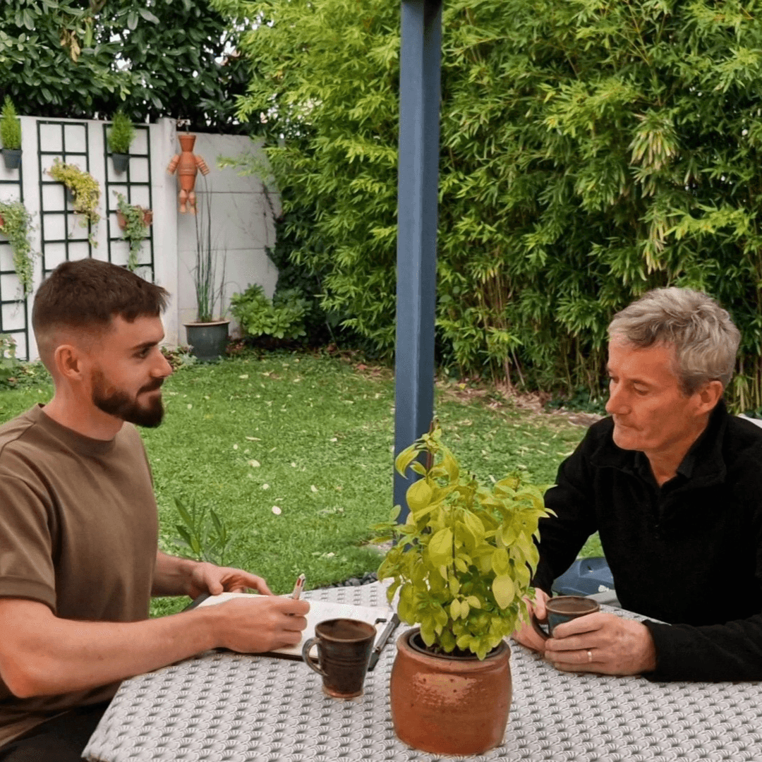 Julien Moulé en diagnostic sportif offert avec un client, coaching sportif privé à Aix-les-Bains.