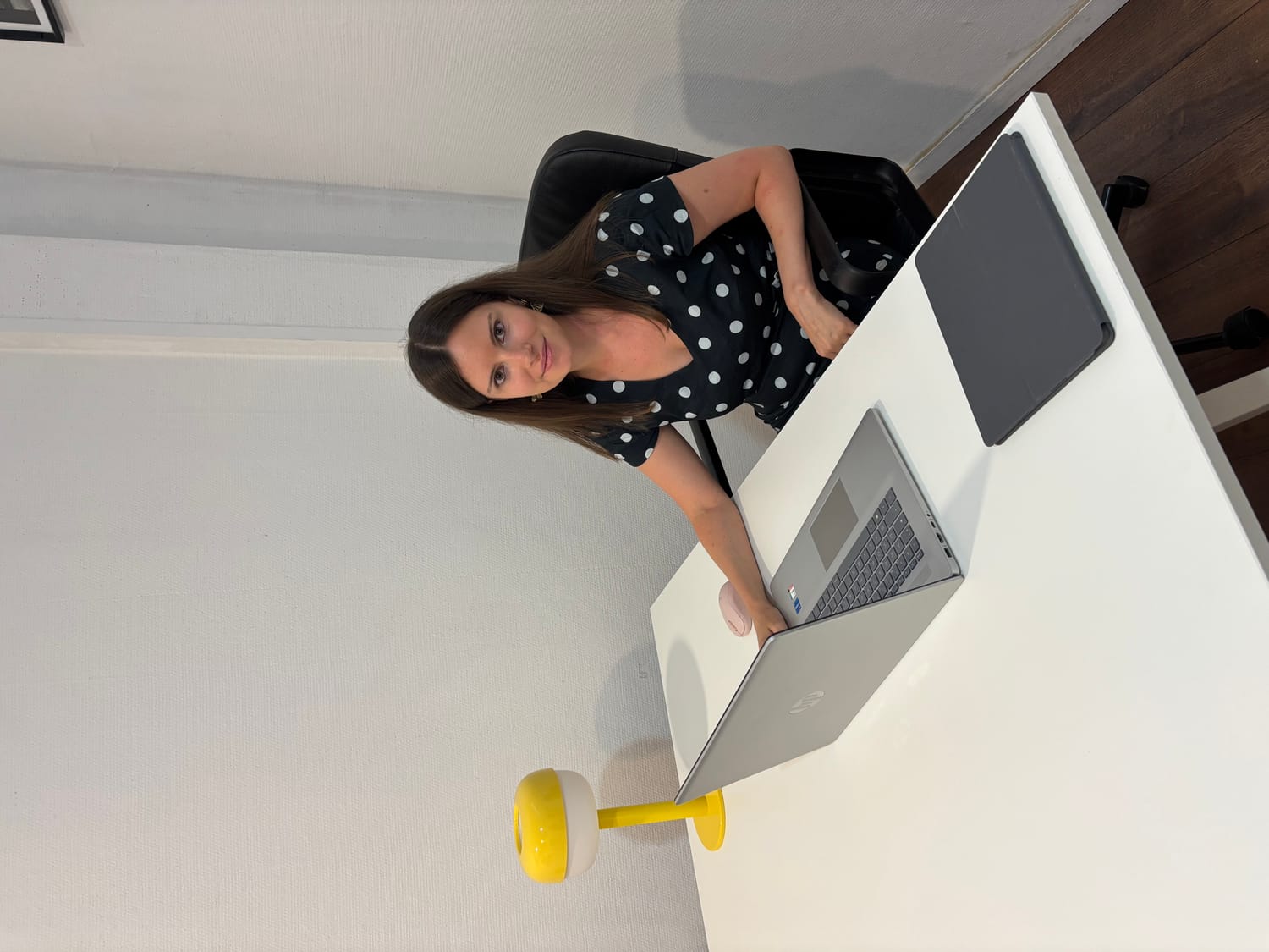 Justine Delestrées dans son cabinet à Rouen