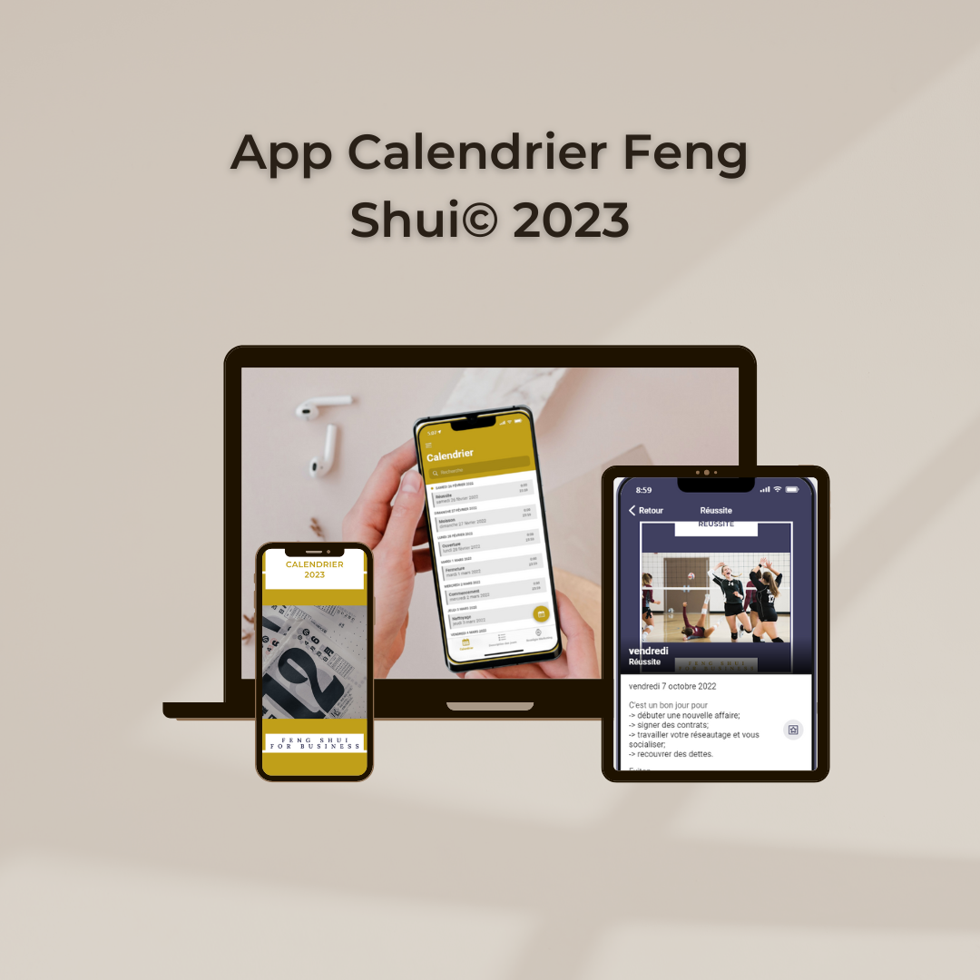 App Calendrier Feng Shui©️2023