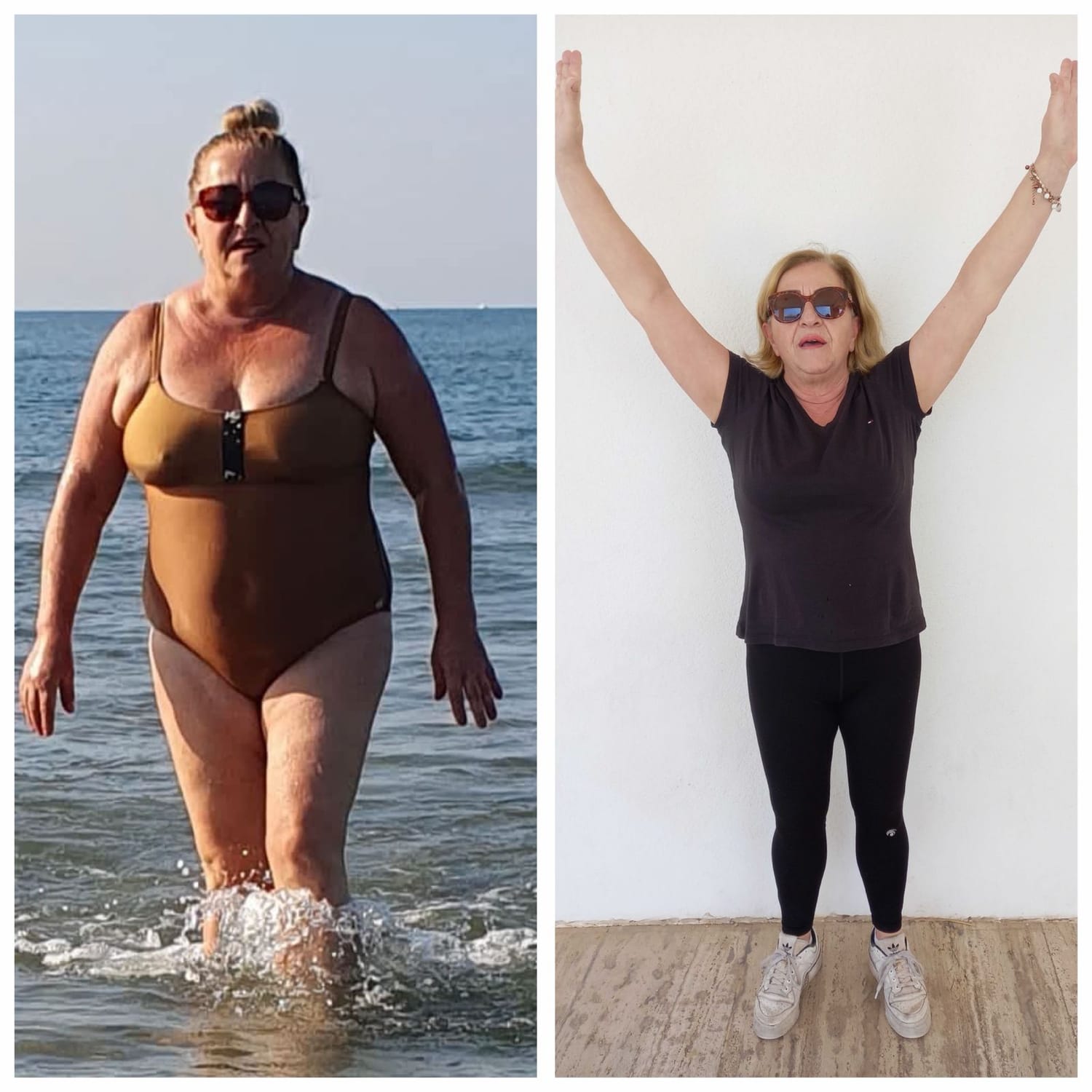Transformation Pascal Coaching — avant / après, retour de plage