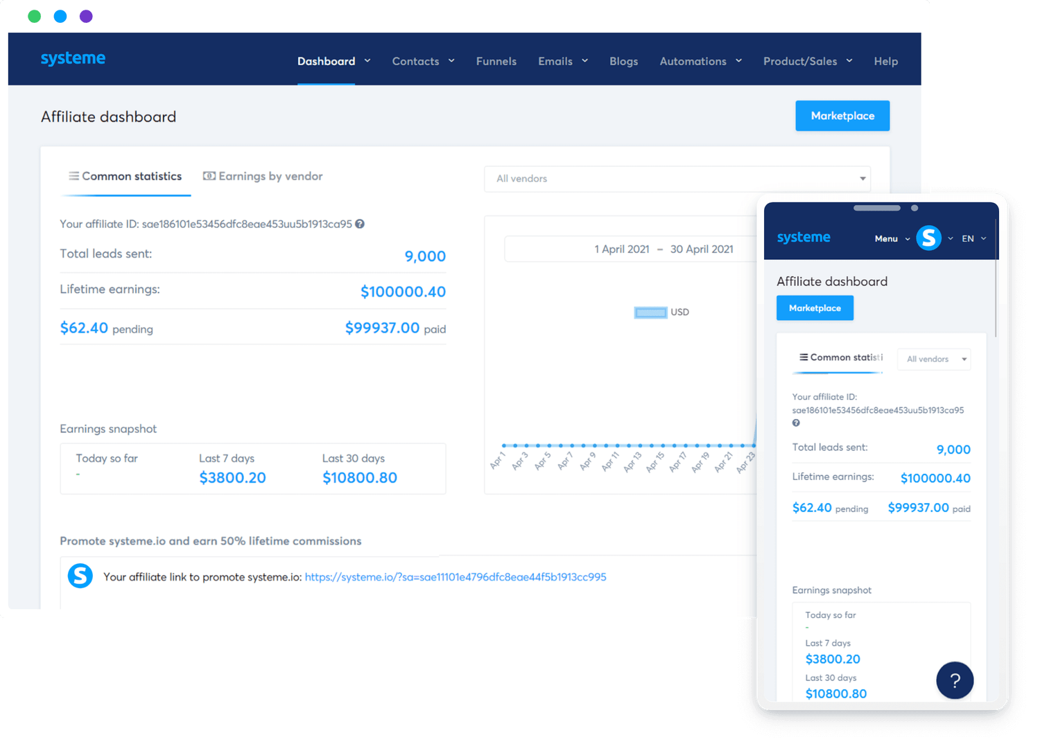 systeme.io's email editor