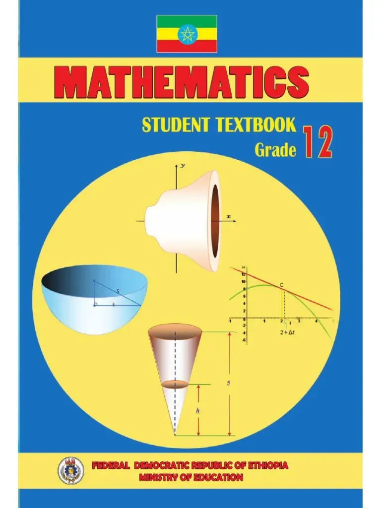 Ethiopian Grade 12 Mathematics Textbook PDF cover for free download