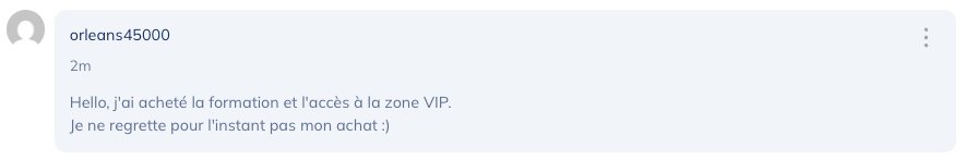 Témoignage client 1