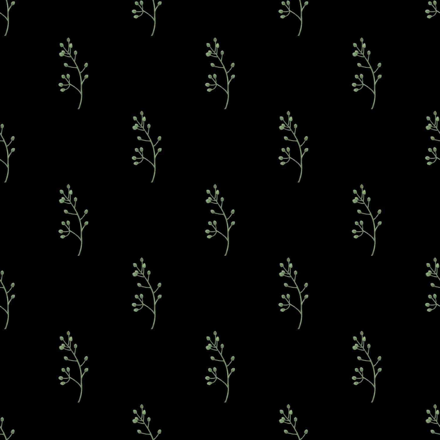 autumn foliage seamless pattern with golden leaves and berries – fall aesthetic wallpaper design