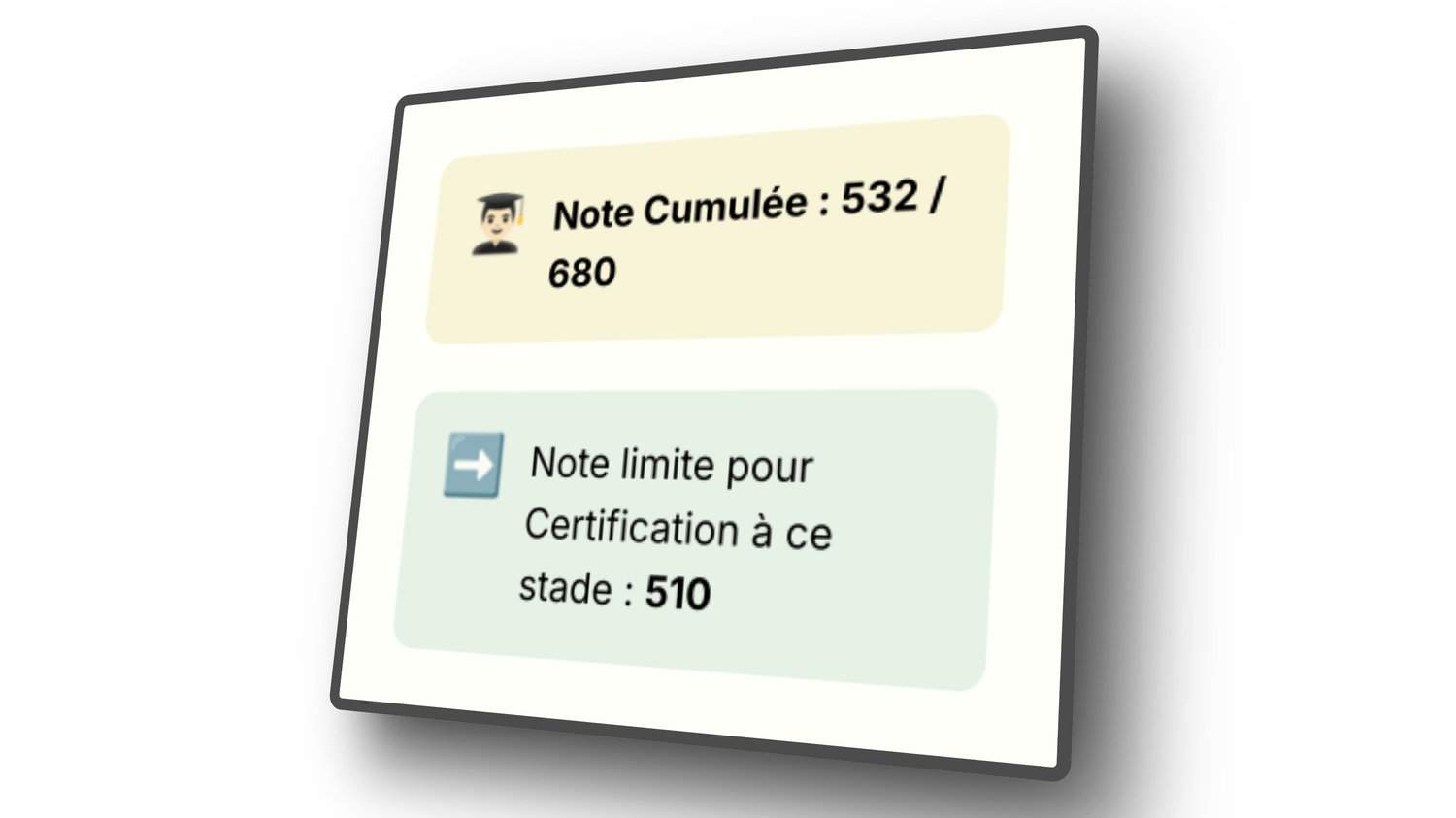 Le Certificat d'expertise de l'Académie™ est exigent