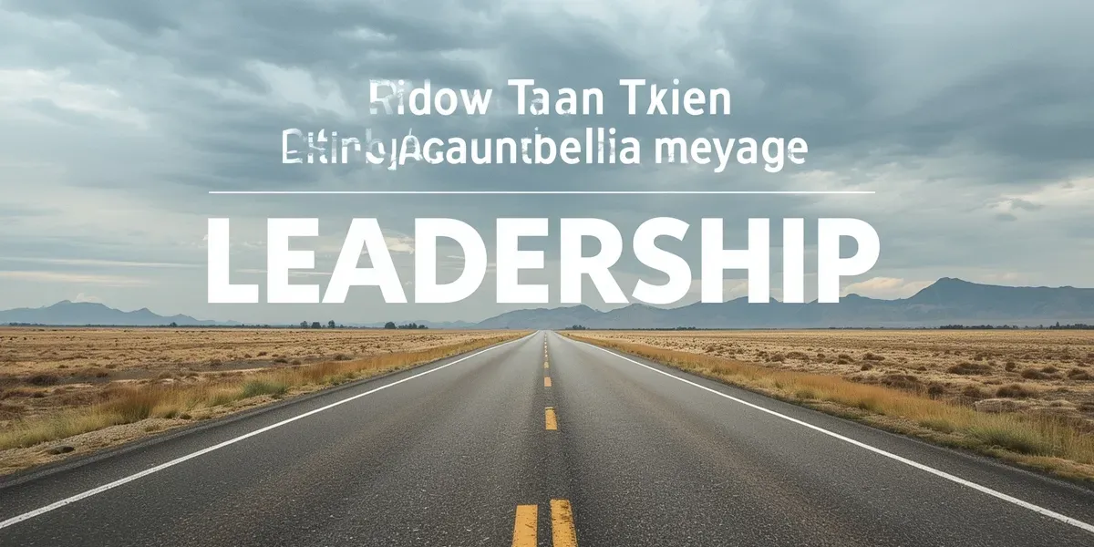 leadership book cover with bold title
