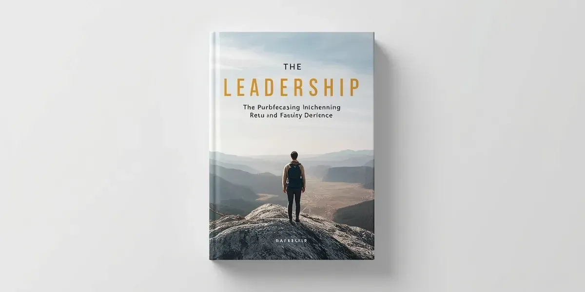 leadership book cover with bold title