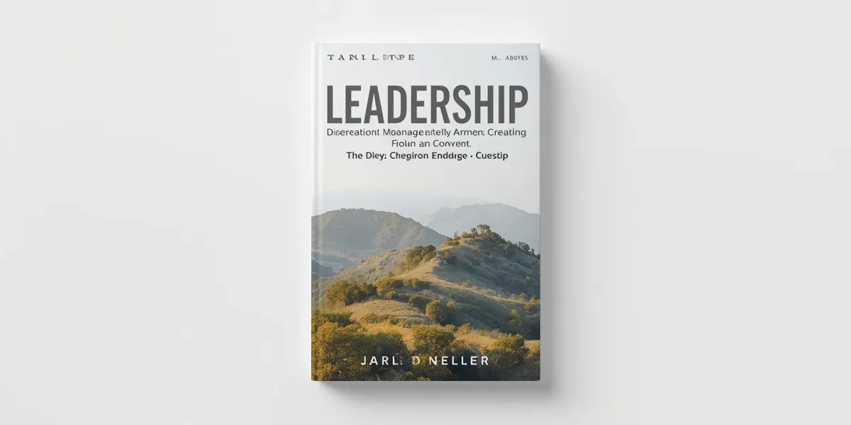 leadership book cover with bold title
