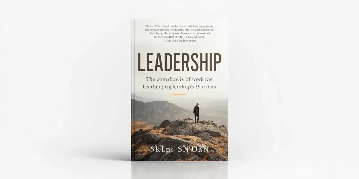 leadership book cover with bold title