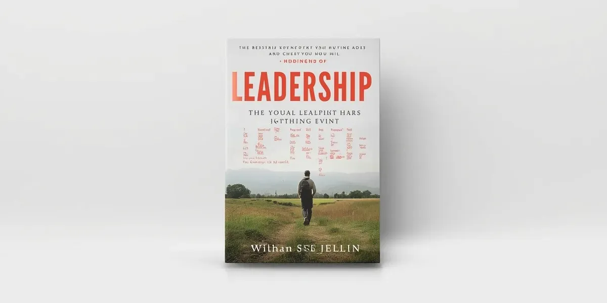 leadership book cover with bold title