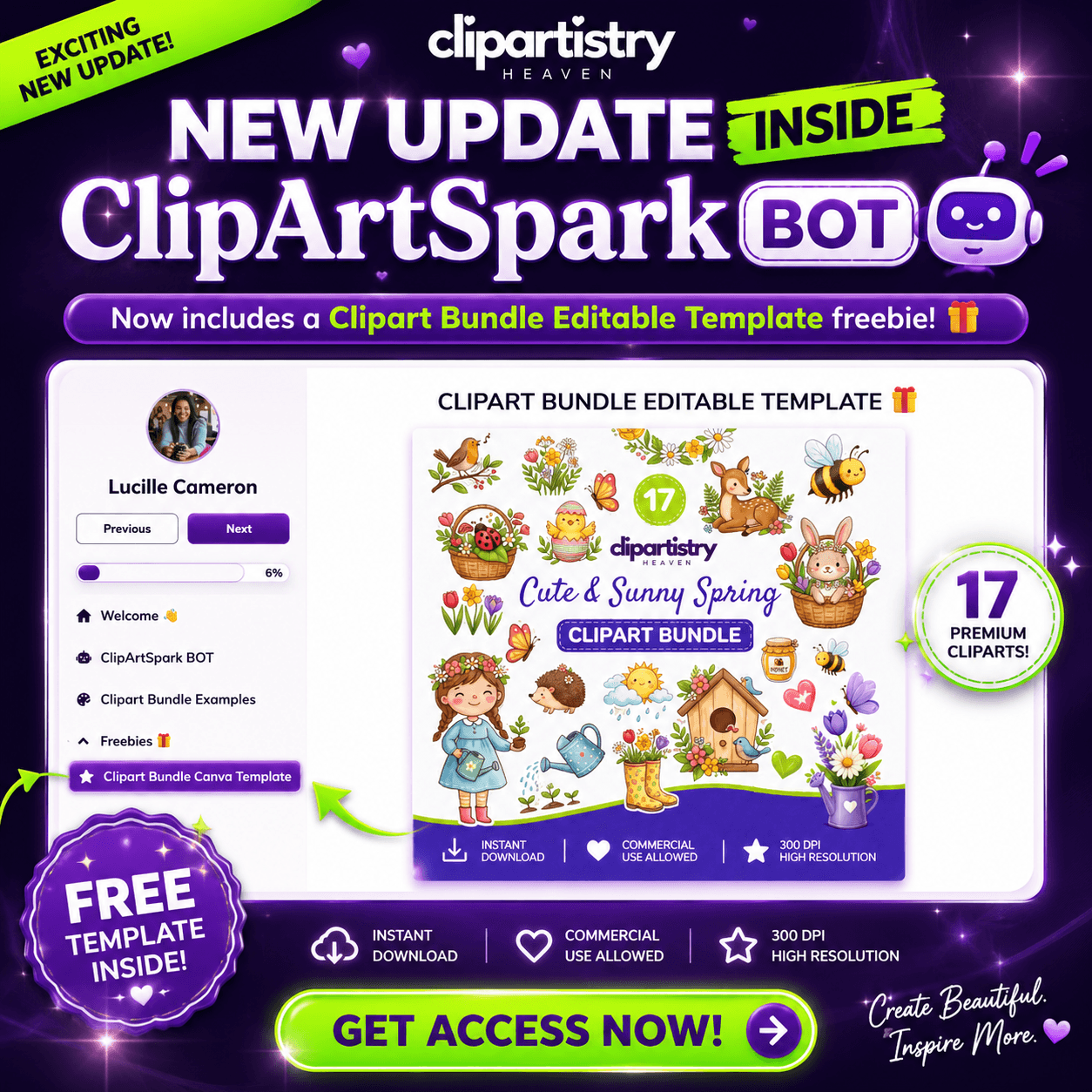 ClipartSpark BOT Engine UI