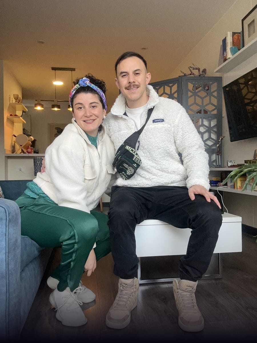 Ale y Dani, fundadores de Púrpura