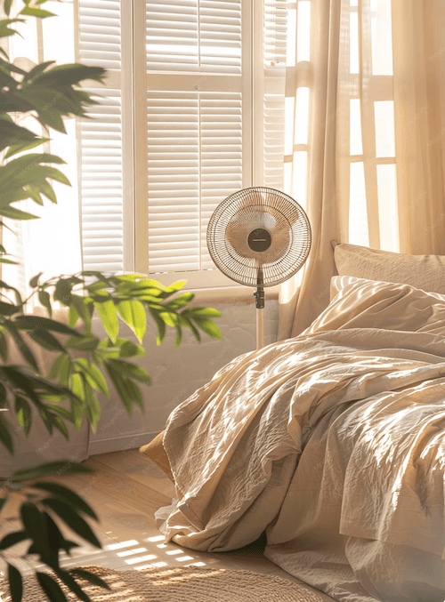 ventilateur allumé la nuit dans une chambre, est-ce dangereux de dormir avec
