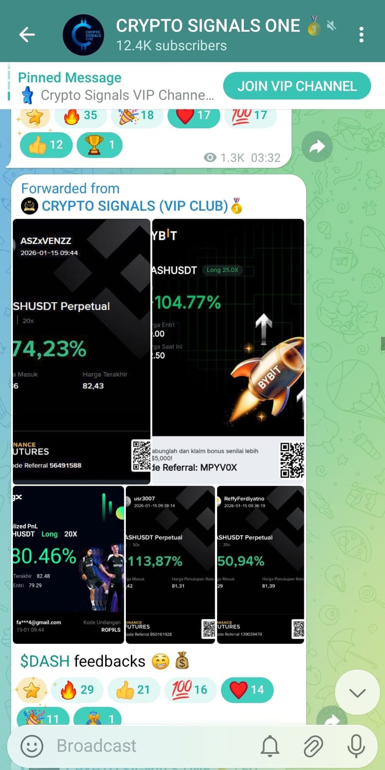 Crypto Signal trading Result screenshot 3