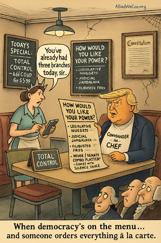 Executive Lunch Special Disgraced Donald Trump