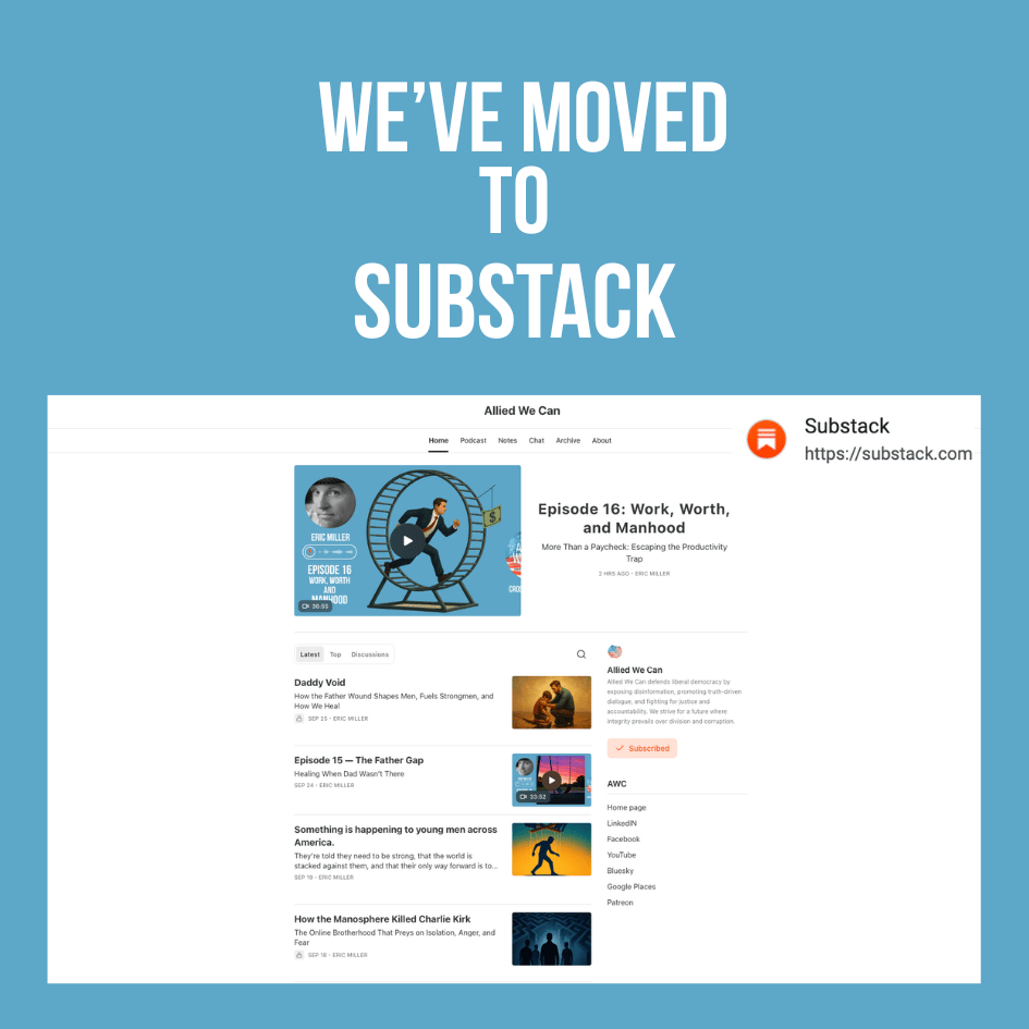 We've moved the Allied We Can blog to Substack