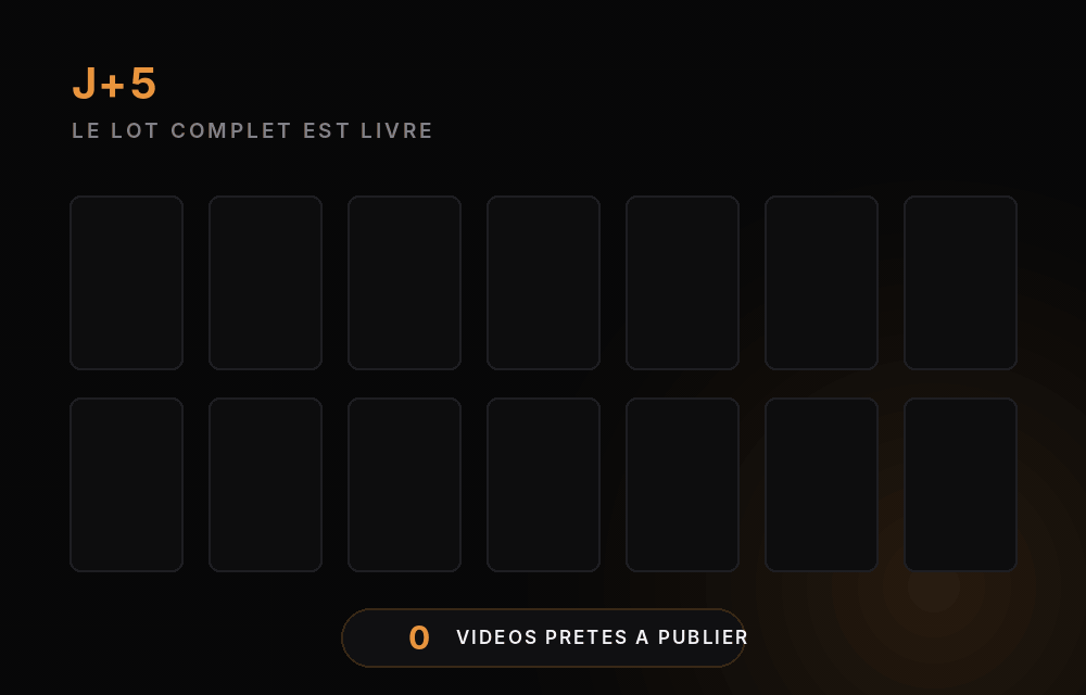 finished video files, delivery, organized folder
