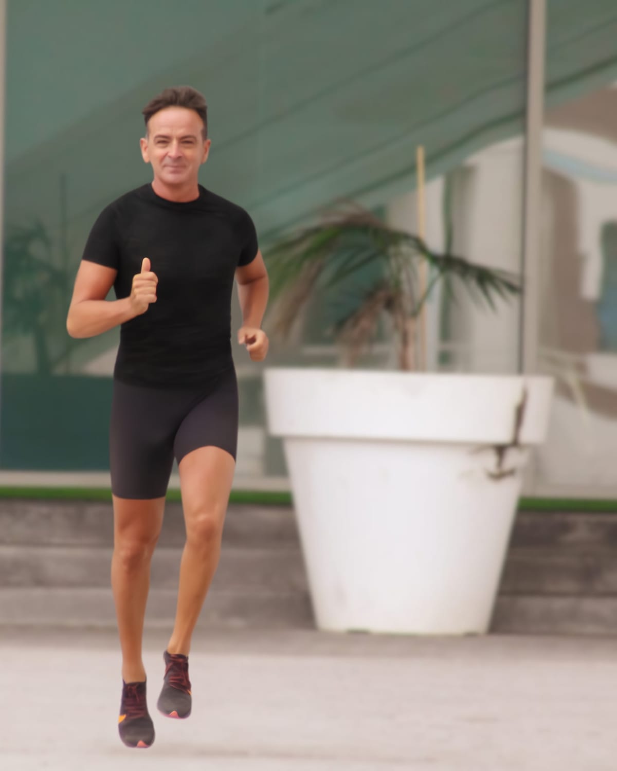 José Miguel Escribano corriendo en Valencia