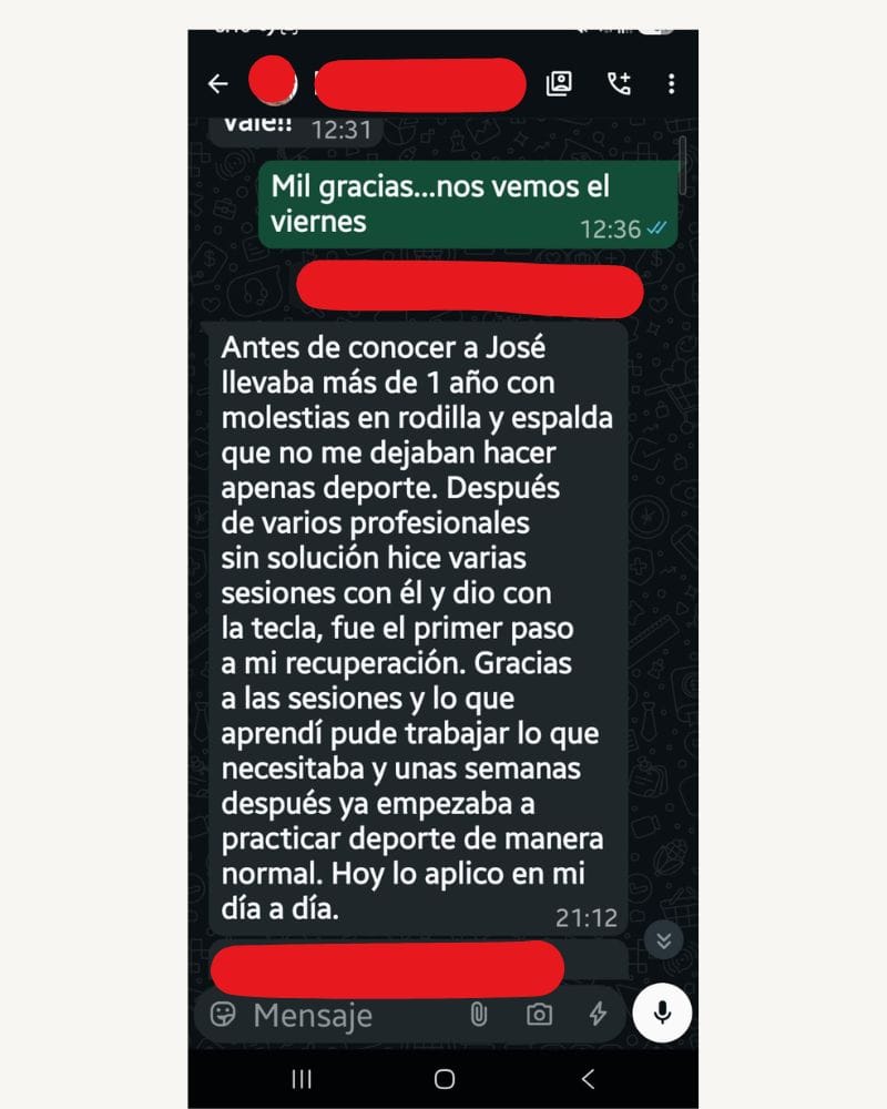 testimonio directiva  whatsap Andreina