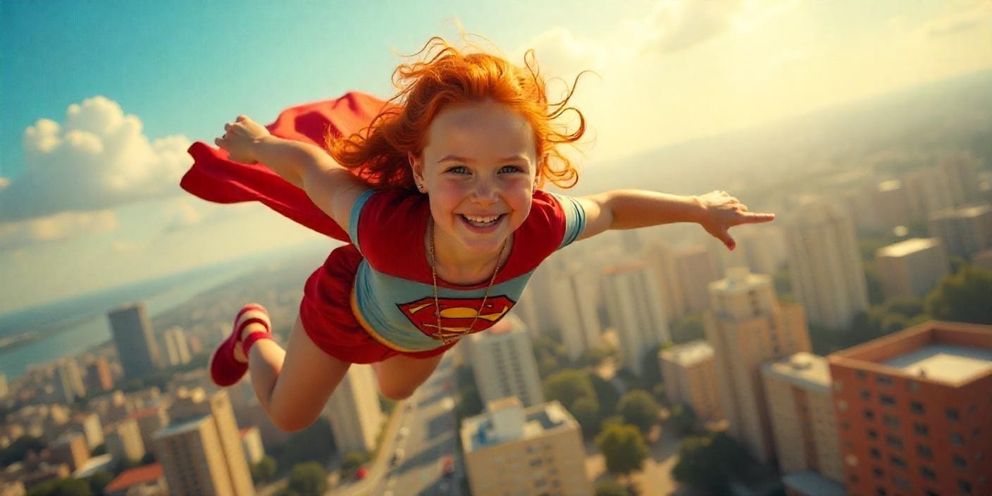 Pippi Langkous als Superwoman