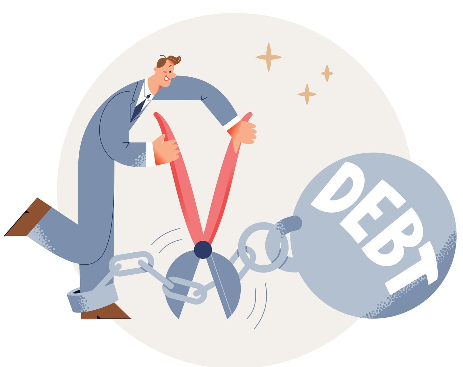 Man knipt schuld weg