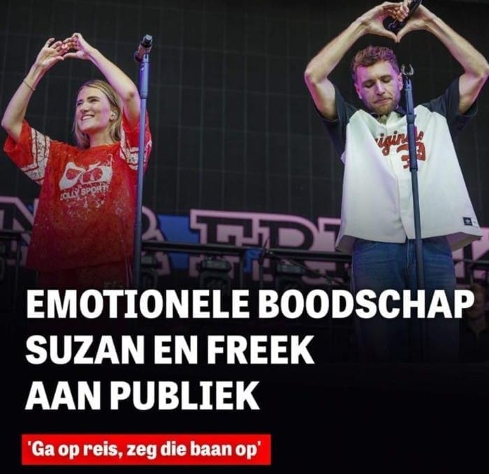 Boodschap Susan & Freek: Ga op reis, zeg die baan op