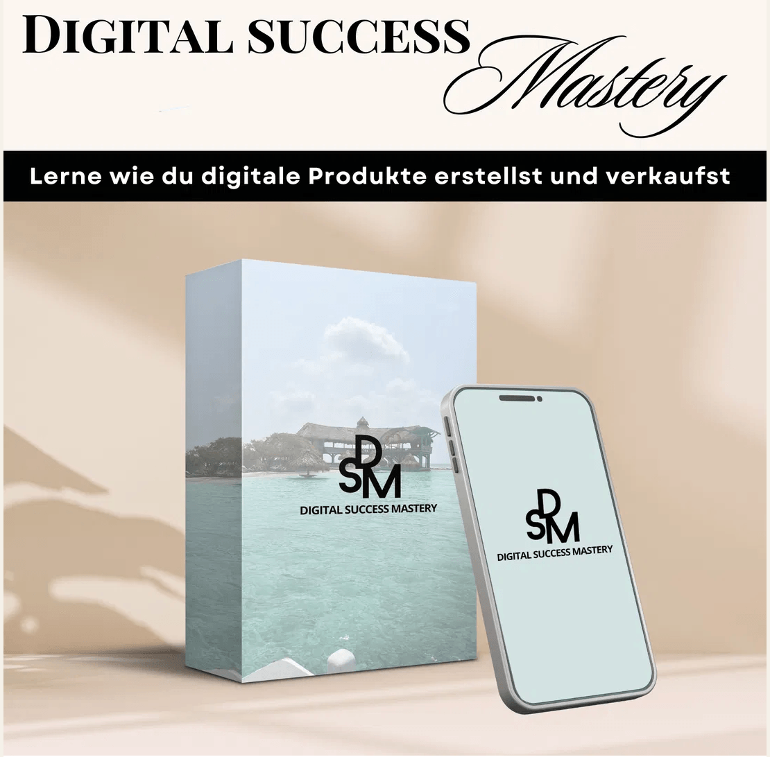 Der digitale Kurs Digital Success Mastery (DSM) ist dargestellt.