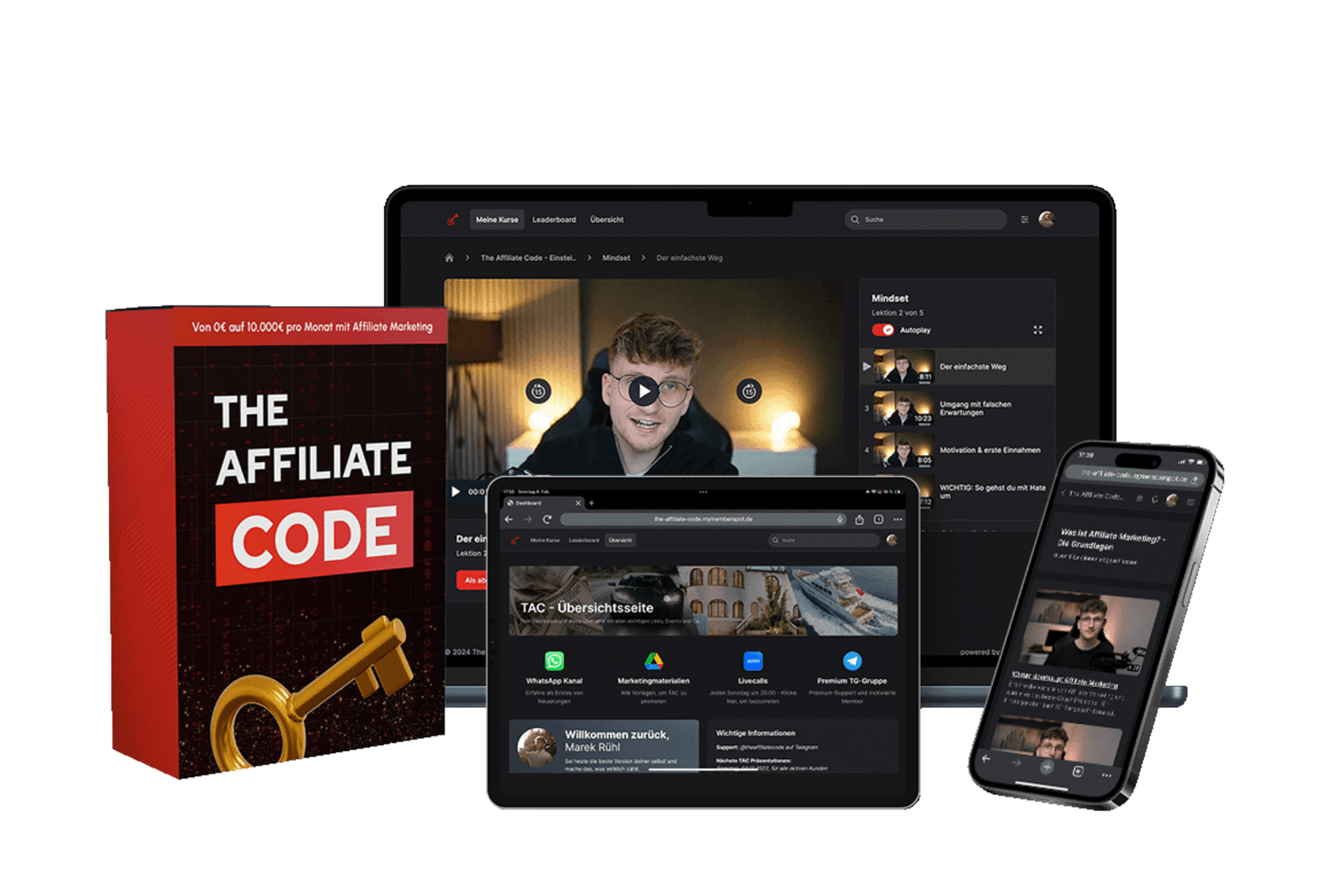 Der The Affiliate Code - Elite Training mit 3 Monate 1:1 Support