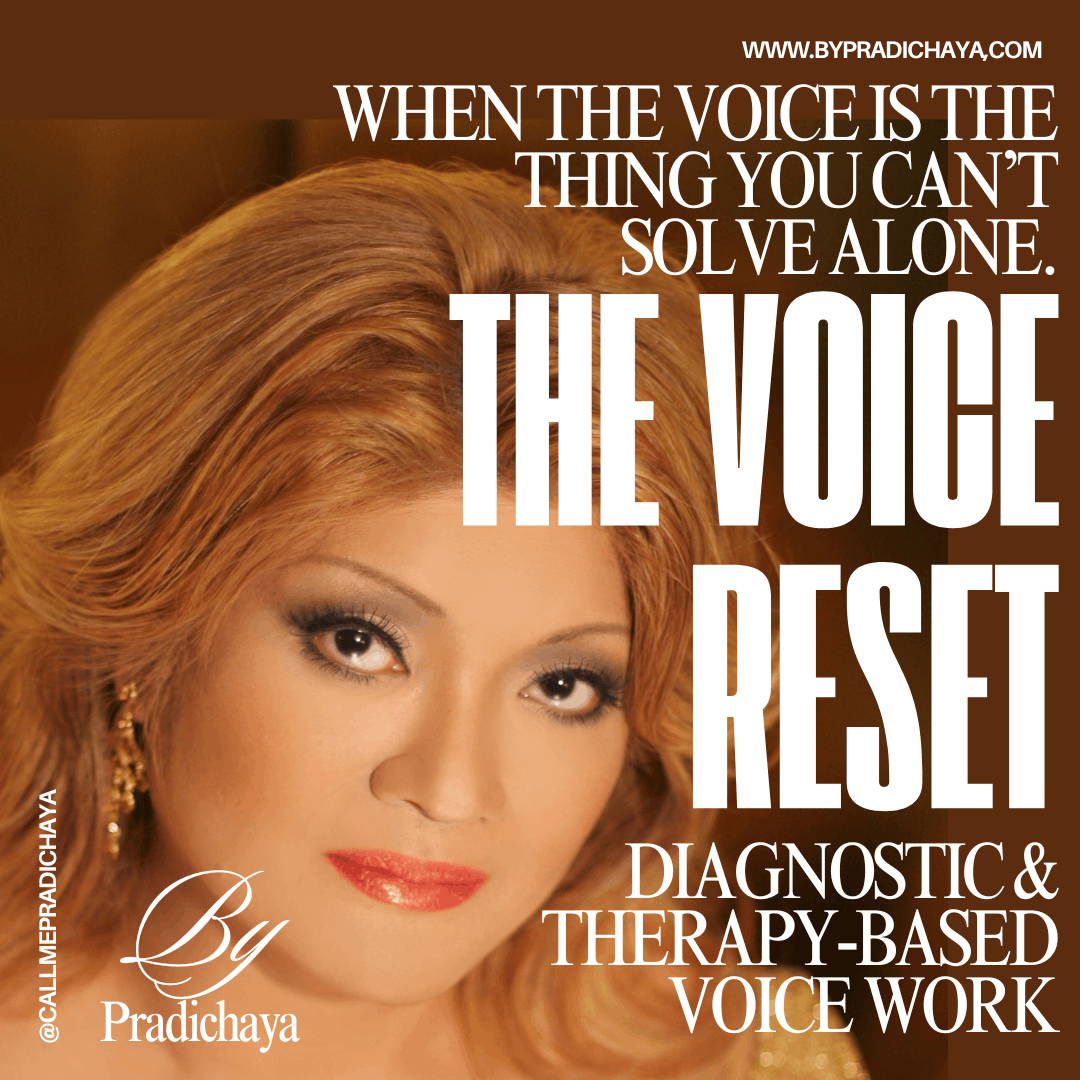 Private diagnostic and therapy-based voice work for experienced singers