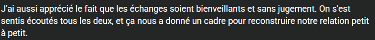 Témoignage client