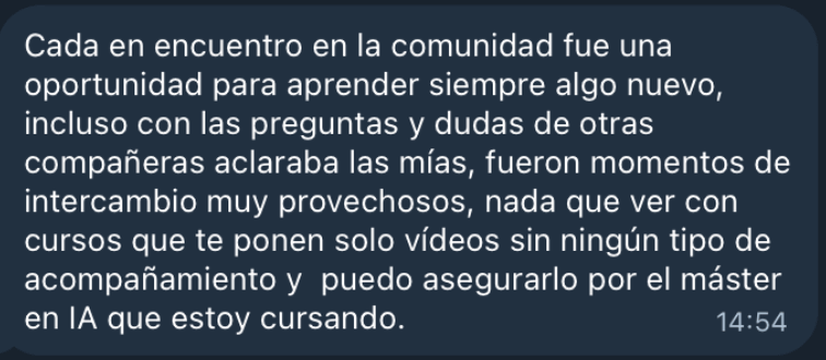 Testimonio 3 Masterclass