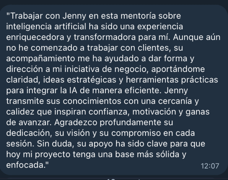 Testimonio 5 Masterclass