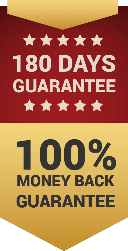 100% Money Back Guarantee