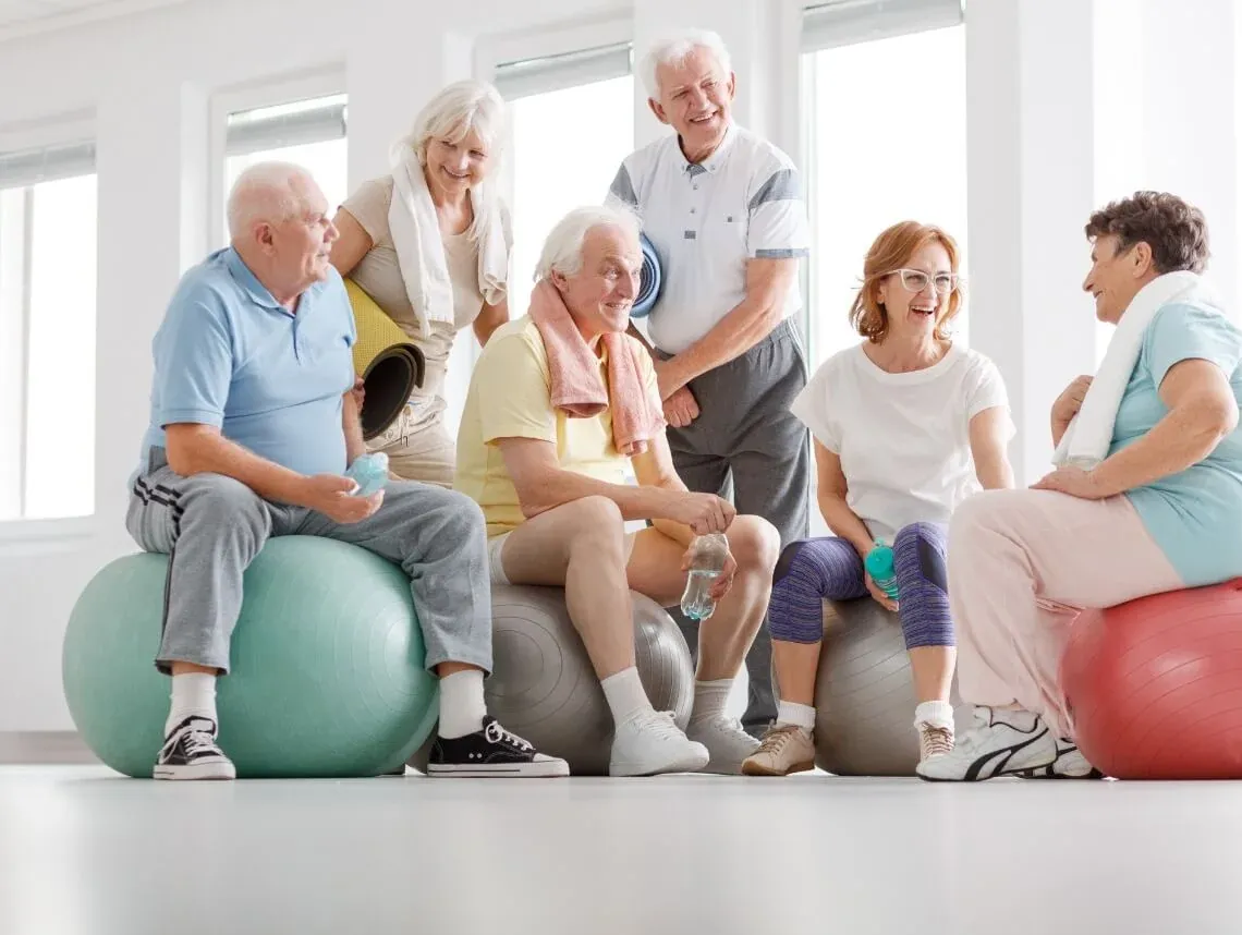 Active people enjoying healthy mobility