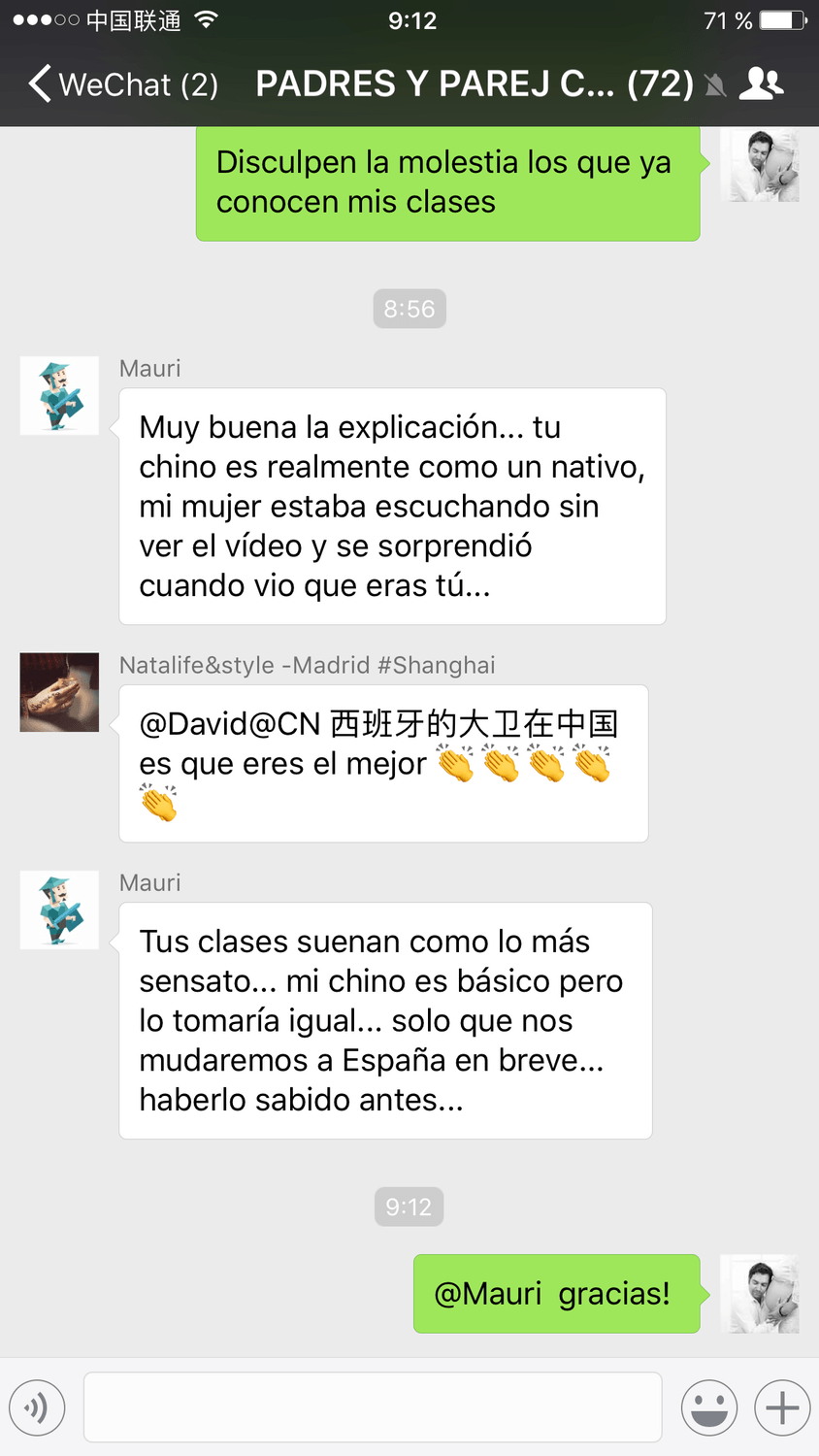 Testimonio del grupo Padres y Parejas