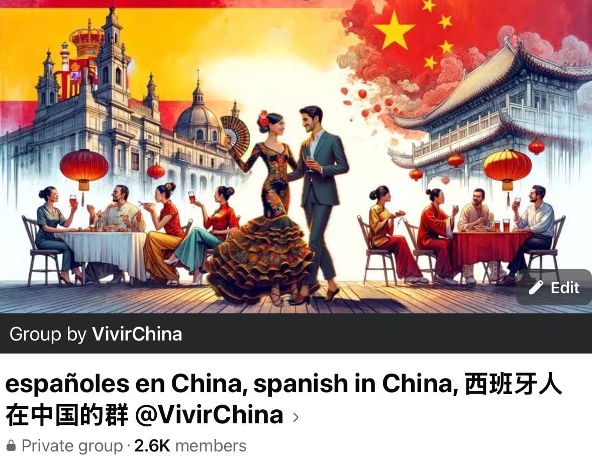 Grupo Españoles en China en Facebook