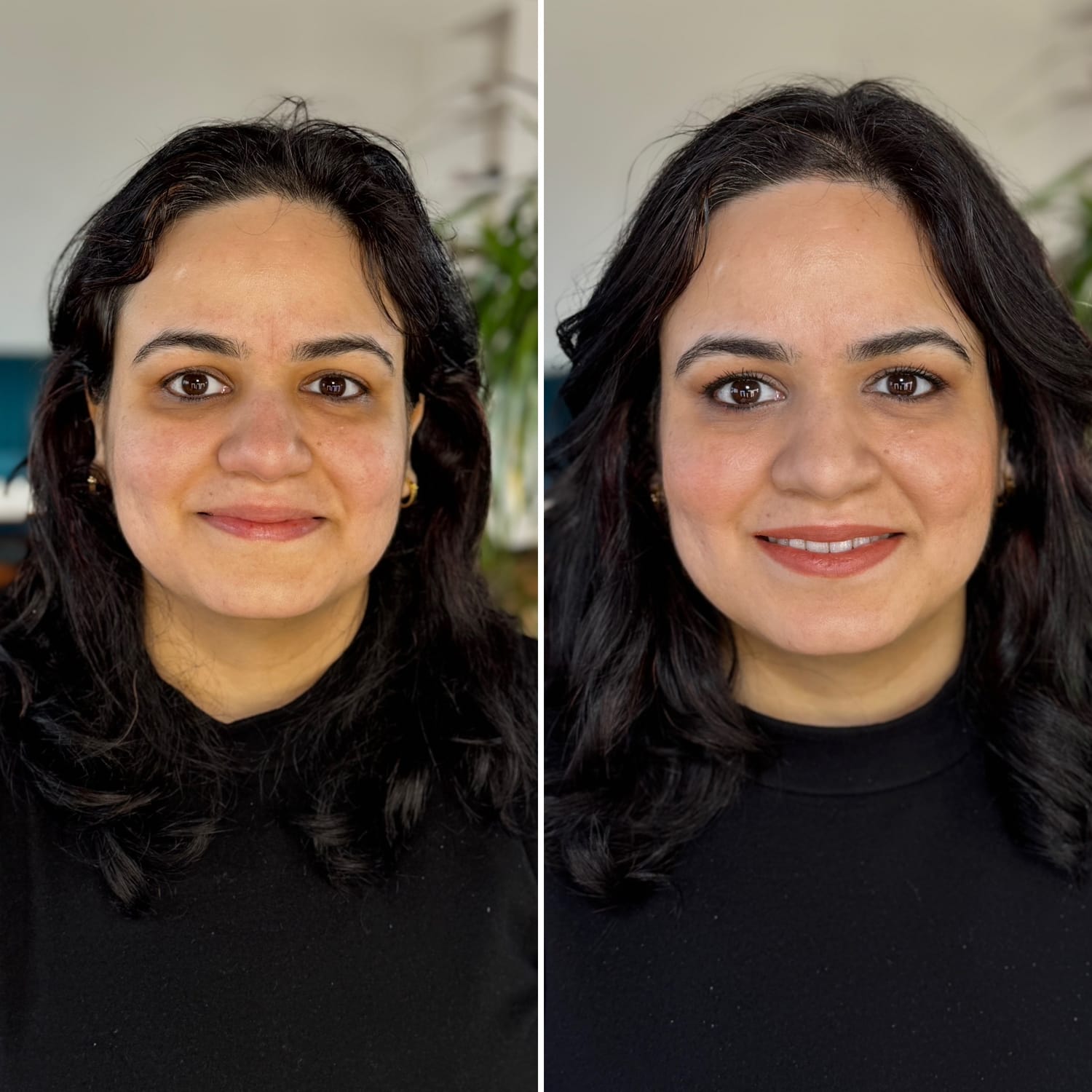 Vrouw na de Make-up cursus in Hilversum