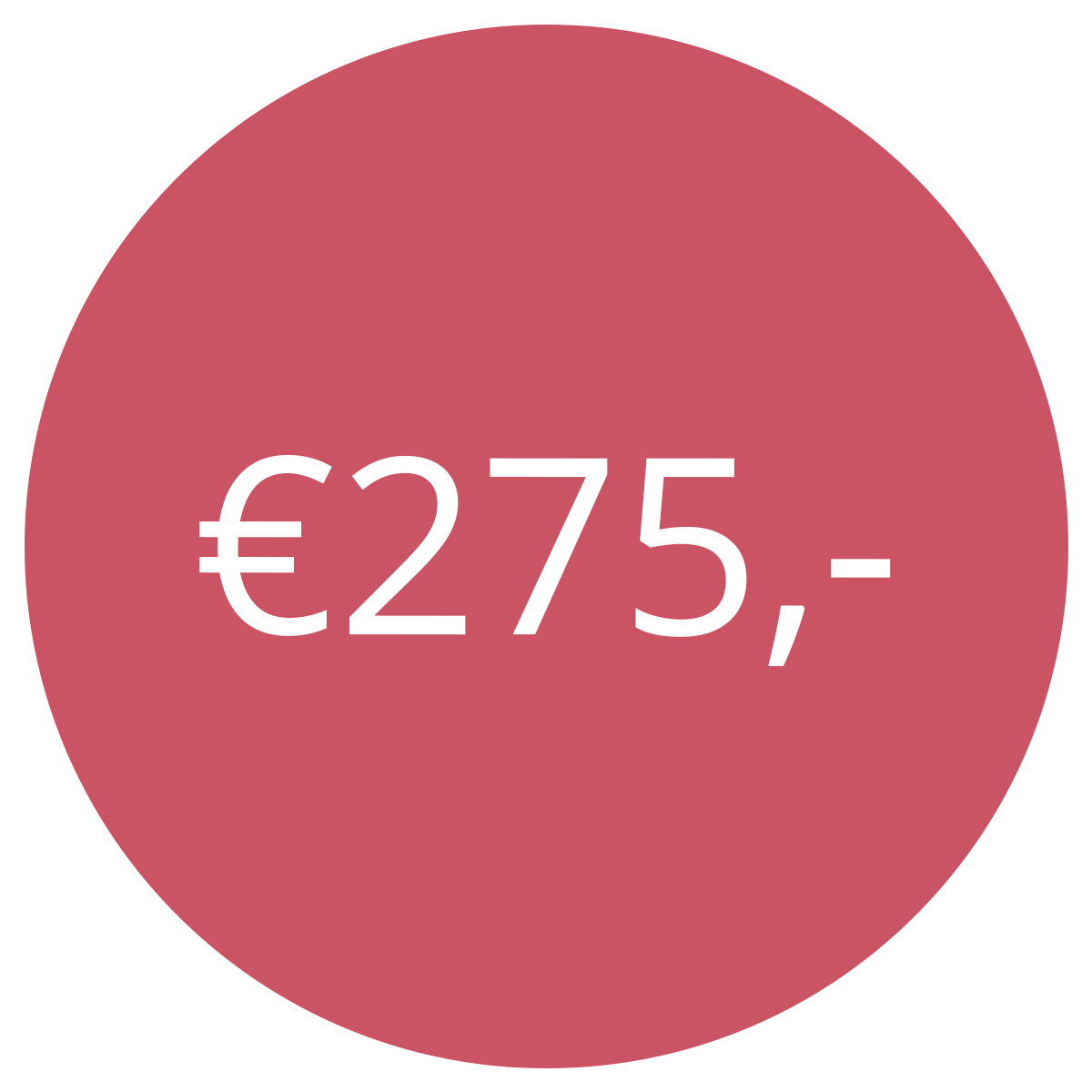 Prijsbadge €275 voor prive makeup workshop