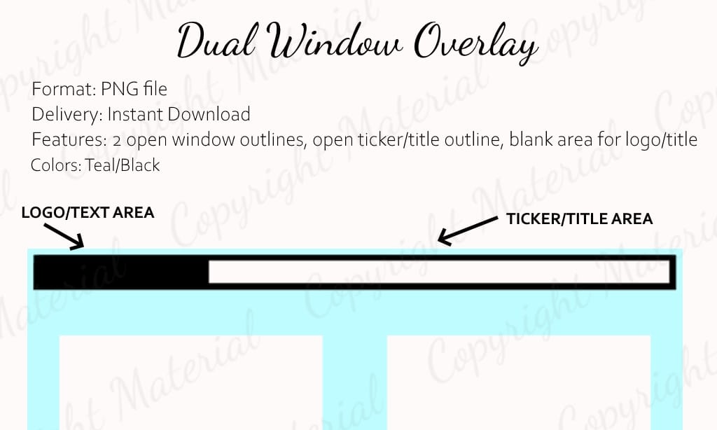 Buy Dual-Window Live Stream Overlay 5025 now!